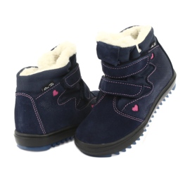 Ren But Botas con membrana de velcro 4411 azul marino rosa 4