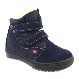 Ren But Botas con membrana de velcro 1541 azul marino rosa 1