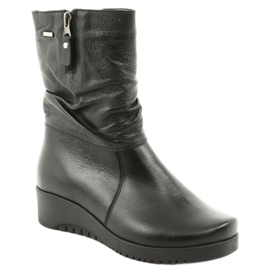 Gregors Botas de cuña de pelo negro 792 1