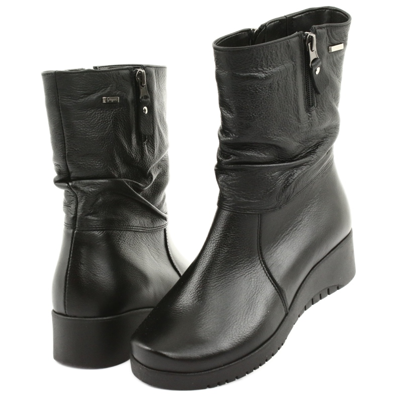 Gregors Botas de cuña de pelo negro 792 3