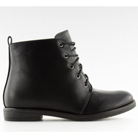 Botas negras con cordones 3085 Black negro 2 Botas negras con cordones 3085 Black negro 2