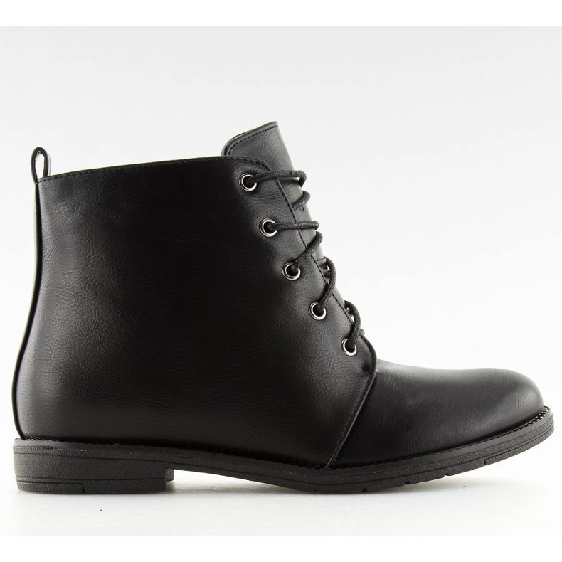 Botas negras con cordones 3085 Black negro 2 Botas negras con cordones 3085 Black negro 2