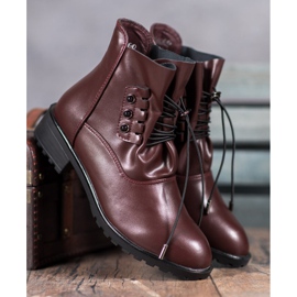 Groto Gogo Botas con acanalado rojo 1 Groto Gogo Botas con acanalado rojo 1