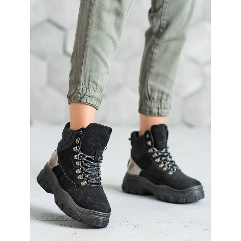 Botas VICES con cordones negro 2