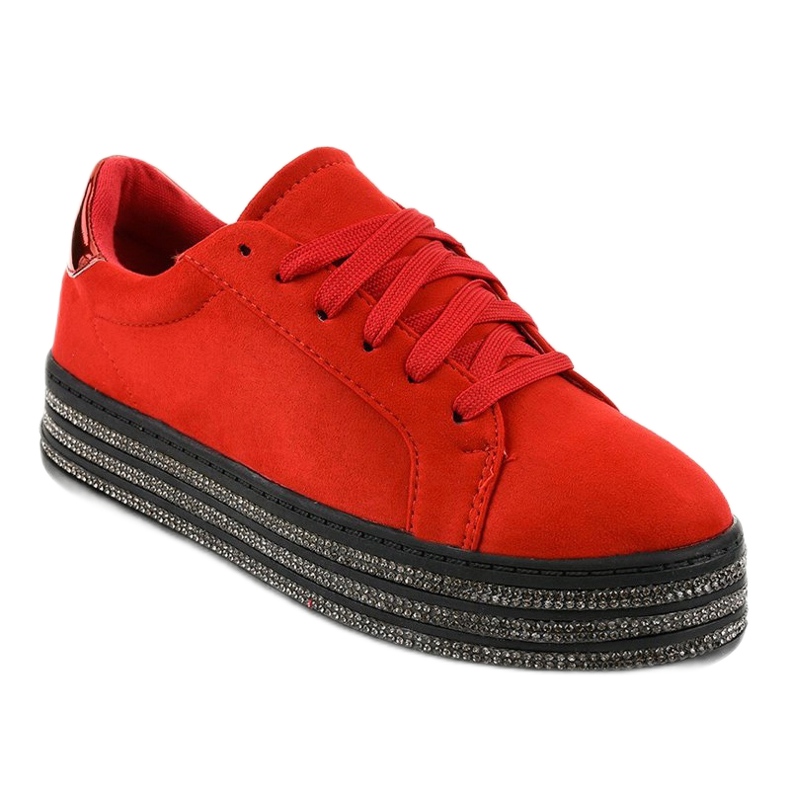 Deportivas rojas decoradas para mujer G280 rojo 1