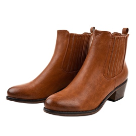 Botines marrones sin cordones TX-3200 marrón 2