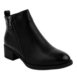 Botines negros con cremallera TX-3201 1