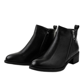 Botines negros con cremallera TX-3201 2