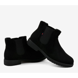 Botas de mujer planas negras con elástico Y206 negro 3