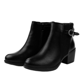 Botines negros con lazo 3765 2