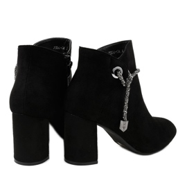 Botines de ante negro en el poste 7356-GA 3