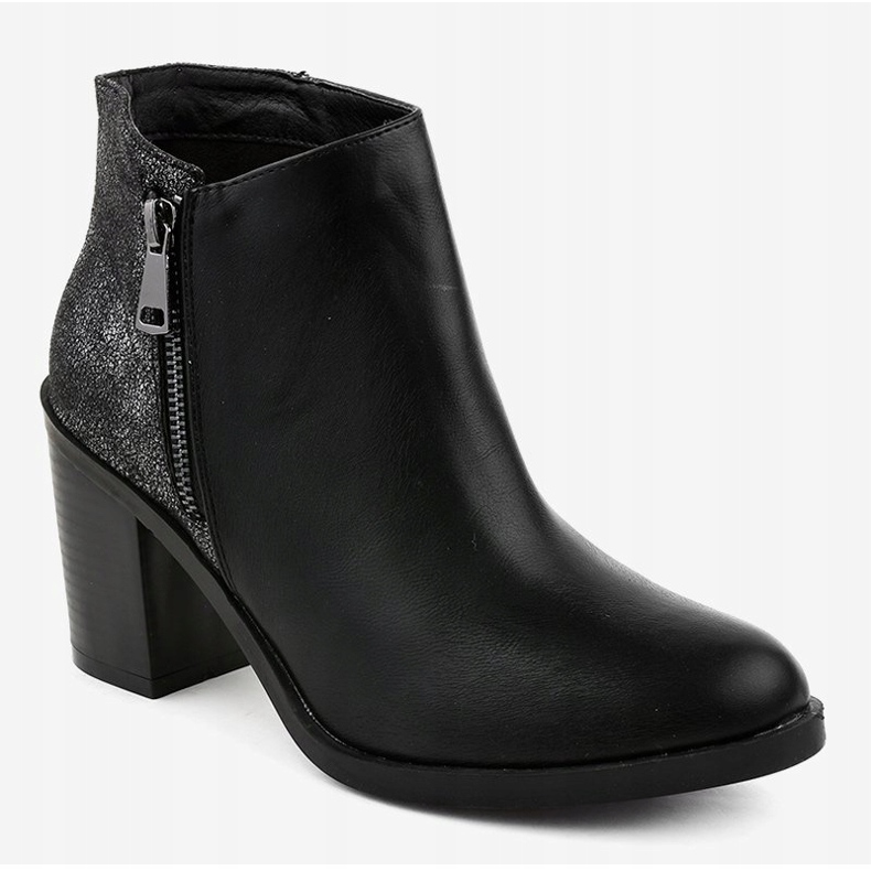 Botas negras con tacones ligeros 6718N negro 1