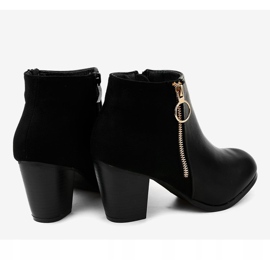 Botines negros con cremallera A166-1 4