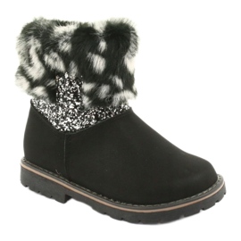 American Club Botas de niña negras American GC45 negro gris 1