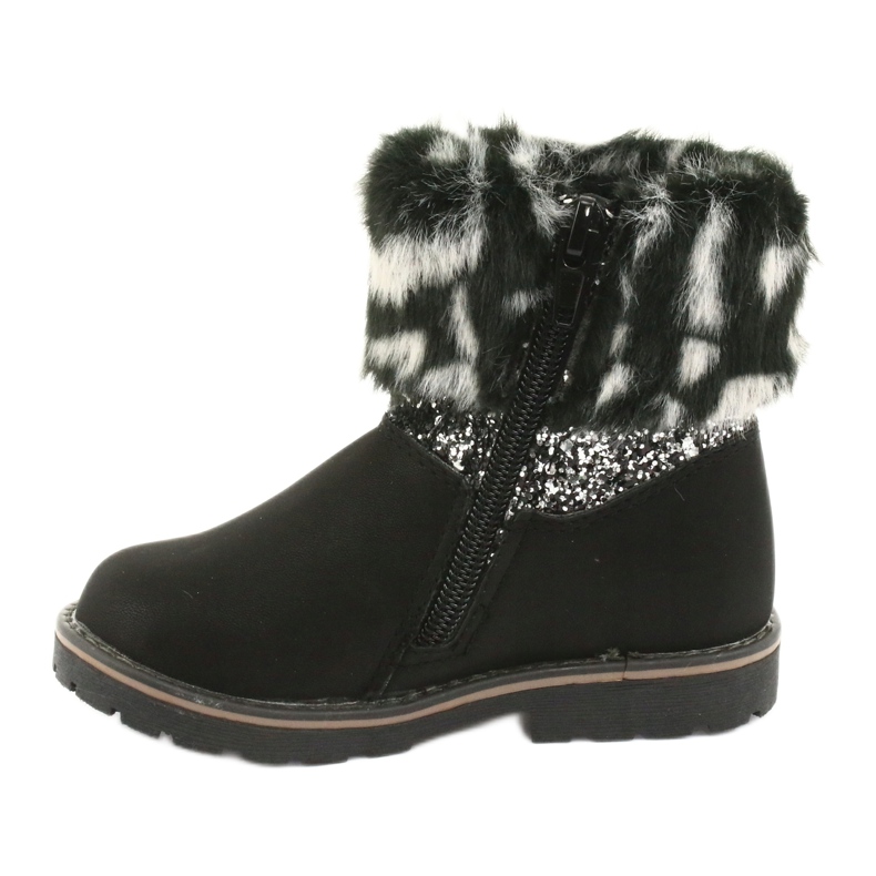 American Club Botas de niña negras American GC45 negro gris 2