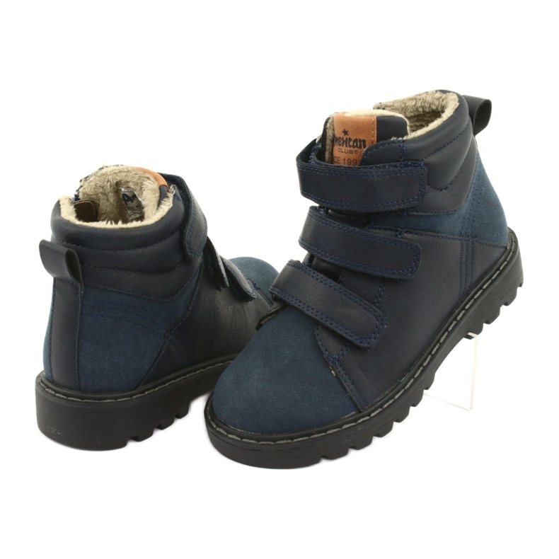 Botas Timberki con Velcro American Club GC40 azul marino 4