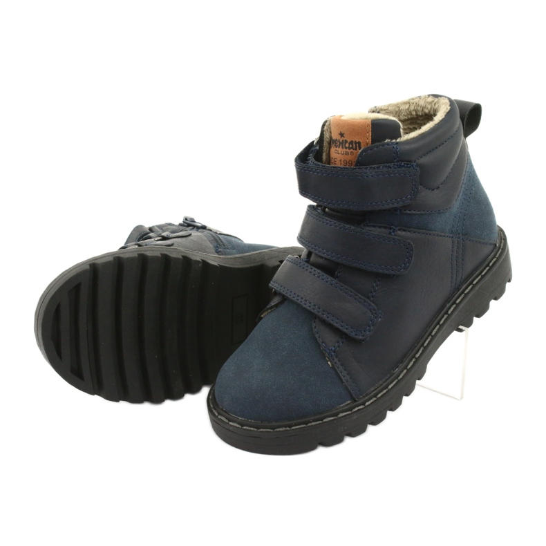 Botas Timberki con Velcro American Club GC40 azul marino 5