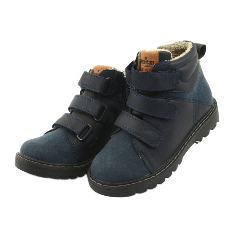 Botas Timberki con Velcro American Club GC40 azul marino 3