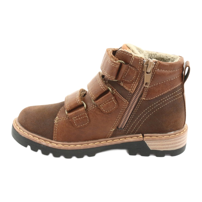 Botas Timberki con velcro American Club GC40 marrón 2