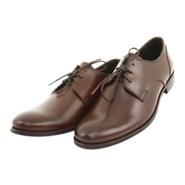 Pilpol Masculino de cuero Formal 1609 marrón 3