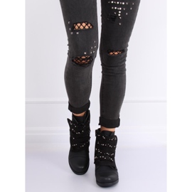 Botas militares negras de mujer 836-PA Black negro 5