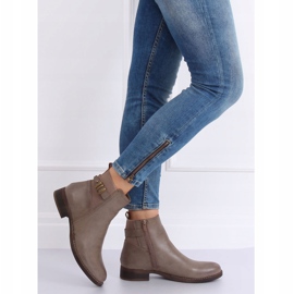 Botas Jodhpur beige para mujer 1304 Khaki caqui 1