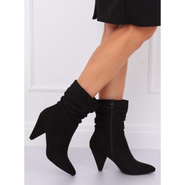 Botas negras de tacón F027 Black negro 3