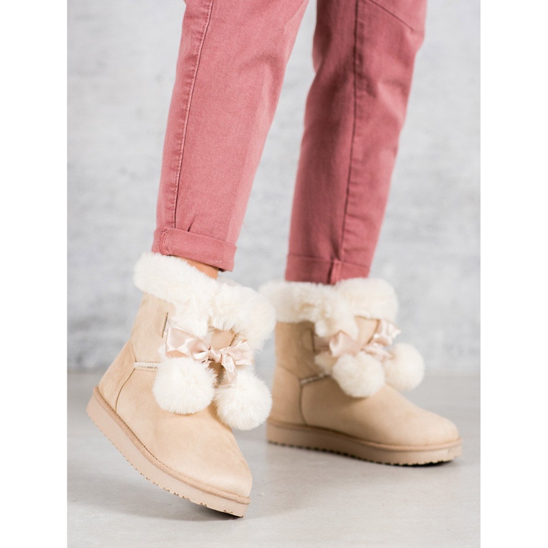 Mukluki beige de moda 1