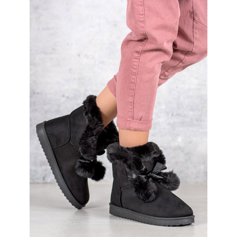 Mukluki negro de moda 1 Mukluki negro de moda 1