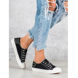 SHELOVET Zapatillas bajas negro 4