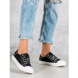 SHELOVET Zapatillas bajas negro 5