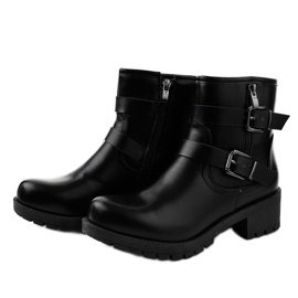 Botas negras con hebillas 9996-5 negro 3