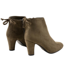 Botines de gamuza verde en el poste W852 3