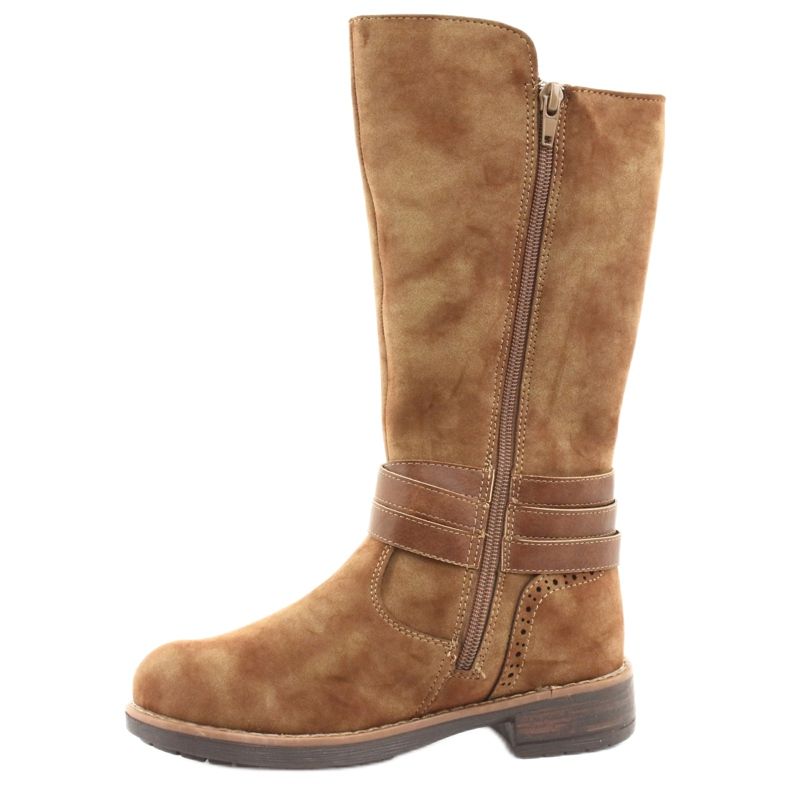 Botas largas American Club GC31 con pedrería marrón 2