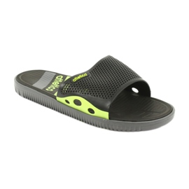 Atletico Zapatillas de hombre negras para la piscina del Atlético negro verde 1