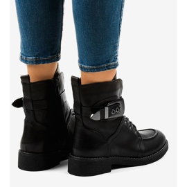Botas negras con hebillas 404 negro 4