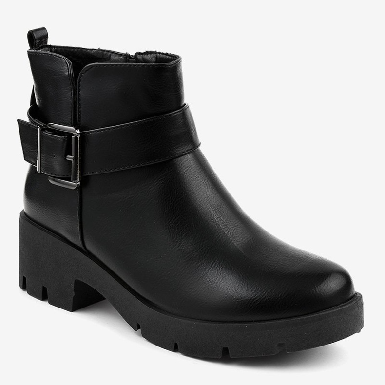 Botas planas negras DGLJ-1 negro 1 Botas planas negras DGLJ-1 negro 1
