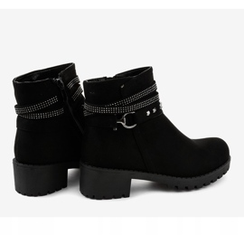 Tacones de ante negro L3058-29 3