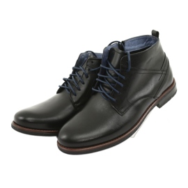 Botas de cuero en la cremallera Nikopol 702 negro 3
