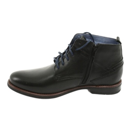 Botas de cuero en la cremallera Nikopol 702 negro 2