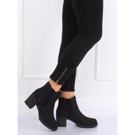 Botines Chelsea negros, negro L2065 Negro 2