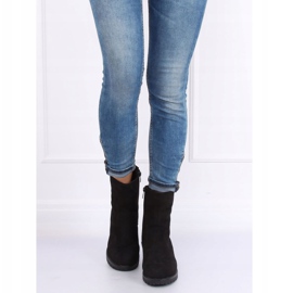 Negro 8B905 Botas negras en el protector 2