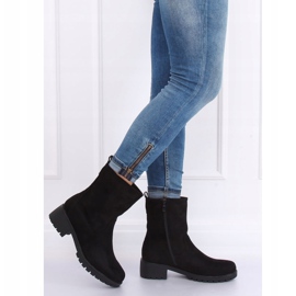 Negro 8B905 Botas negras en el protector 3