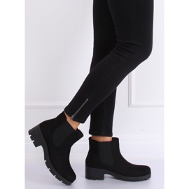 Botines Chelsea negros con suela gruesa 9996-6 Negro 2