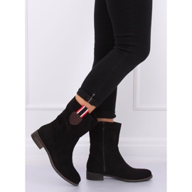 Botas negras planas de mujer negras 99-110 Negras negro 2