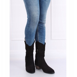 Negro CM-9M1-1 Botas camperas negras 1