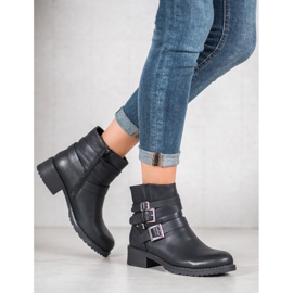 SHELOVET Botas negras clásicas negro 3