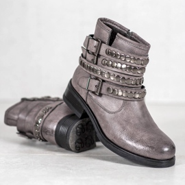 Forever Folie Botas de mujer grises 2