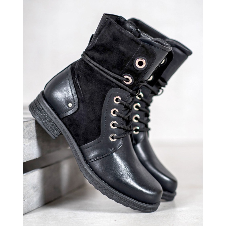 SHELOVET Botas con cordones negro 2 SHELOVET Botas con cordones negro 2