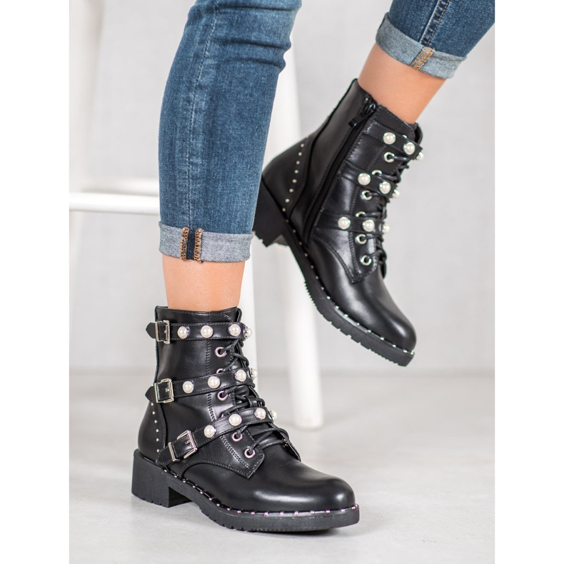 Seastar Trabajadores con perlas negro 2 Seastar Trabajadores con perlas negro 2